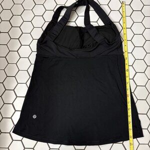 Lululemon Cross Back Tank Built In Bra Black Size 6